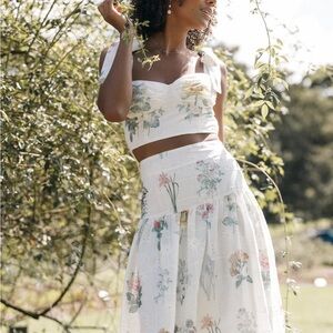 Petal & Pup White Floral Eyelet Two-Piece Dress